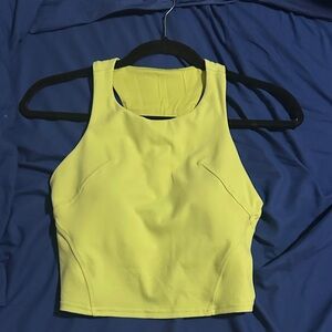 Lululemon Yellow Sleeveless Crop Top